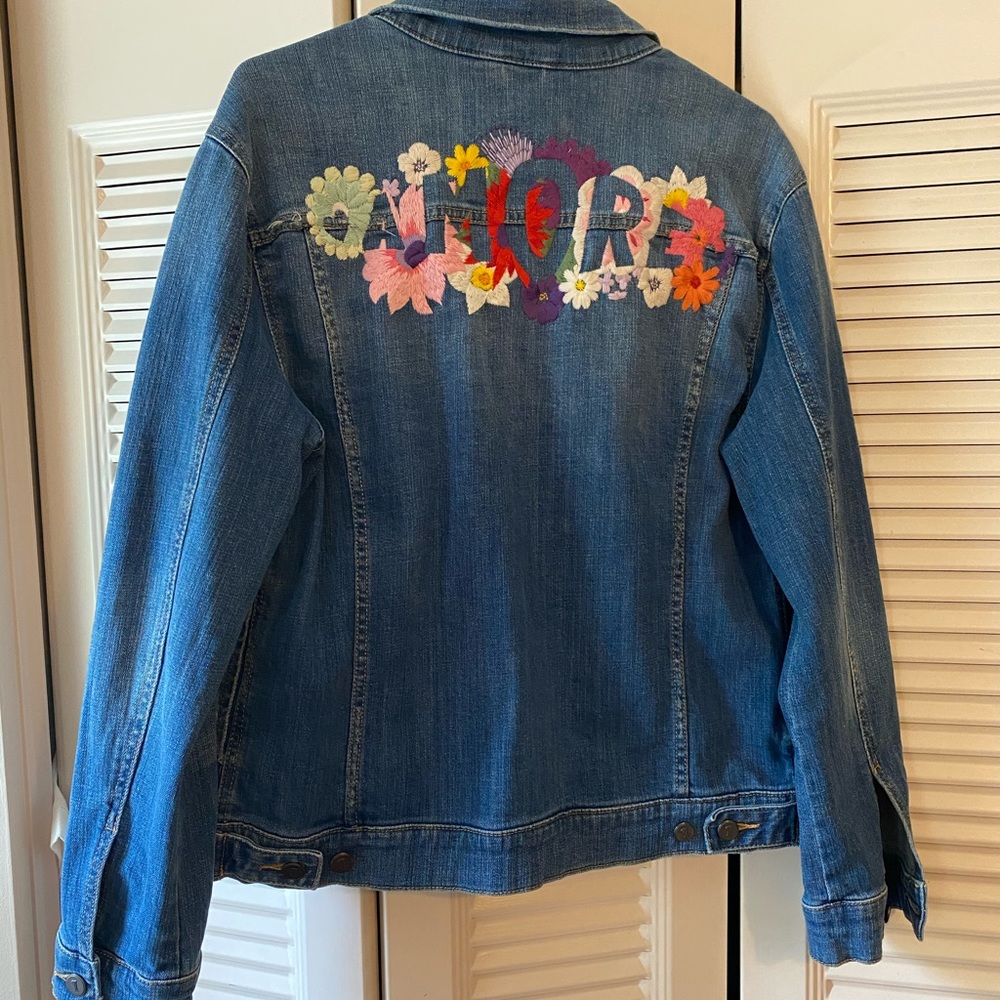 Anthropology jean jacket